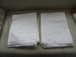 2x Unterleintuch, Halbleinen 2.40m x 1.70 m