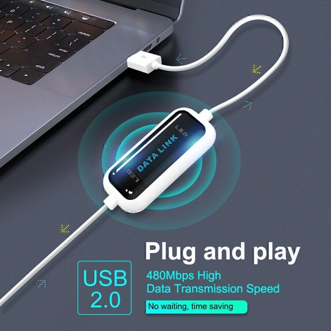 Cavi: USB PC zu PC Data kabel link Kabel Ladekabel Datentransfer – Nuovo (secondo la descrizione) da Kirchdorf AG venduto da Restposten110