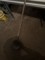 Schöpfkelle mit Holzstiel Metall gebraucht guter Zustand
