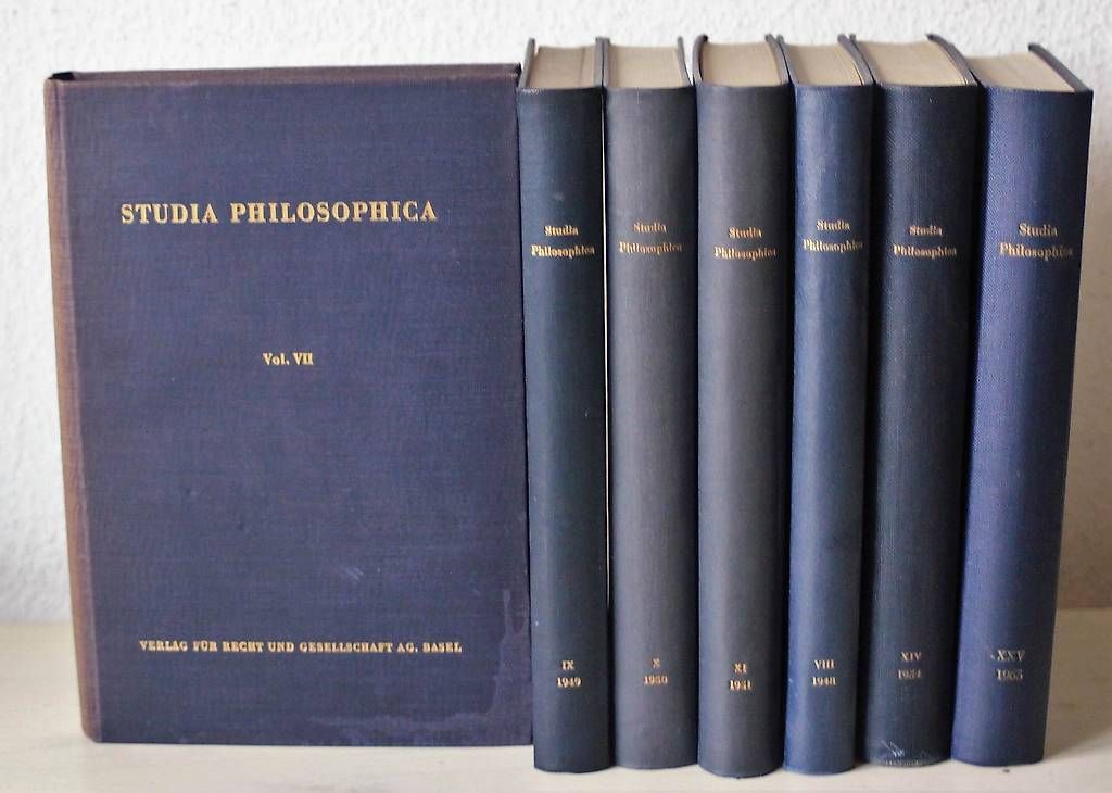 Livres: 7 Bd.STUDIA PHILOSOPHICA. Schweiz.philosoph.Gesellsch. – D'occasion à Olten par retreat10