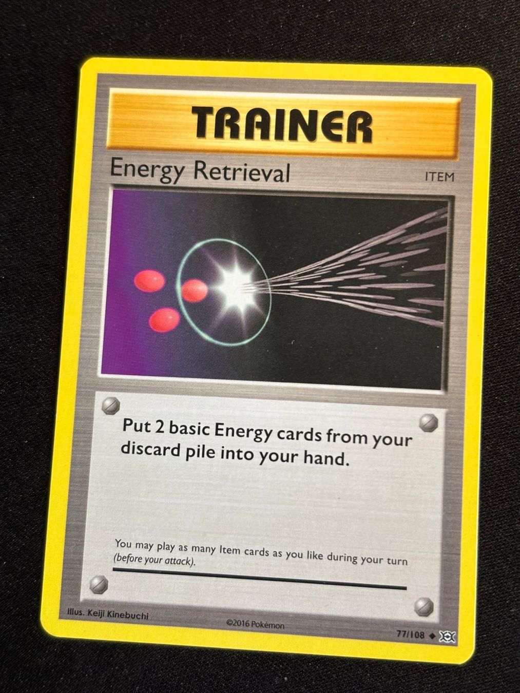 Pokémon Carte collezionabili: Pokemon Energy Retrieval - Evolutions 77/108 - English – Usato da Bern venduto da Big_GS