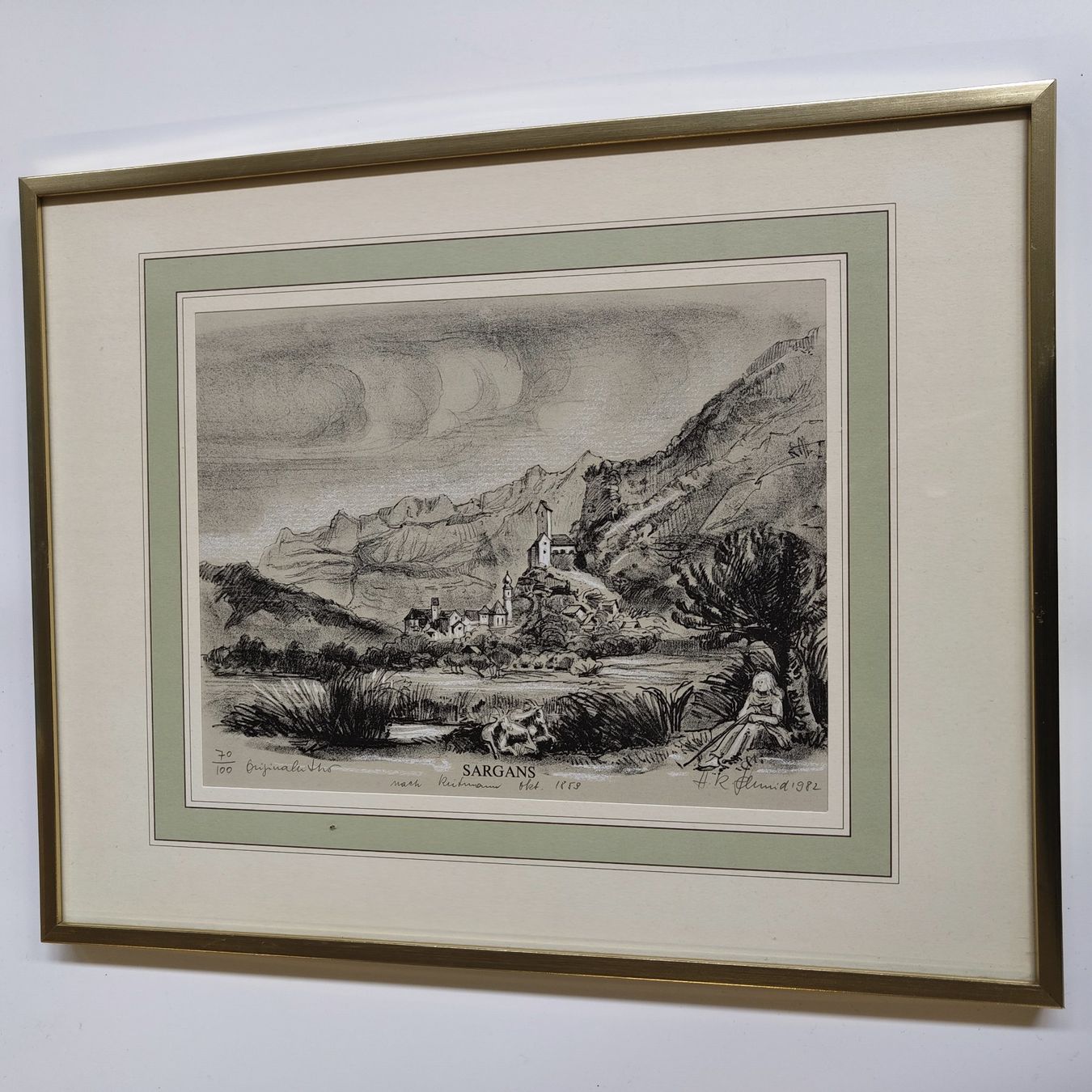 Incisioni: Original Stich Sargans von H.R. Schmid – Usato da oberönz venduto da reg65