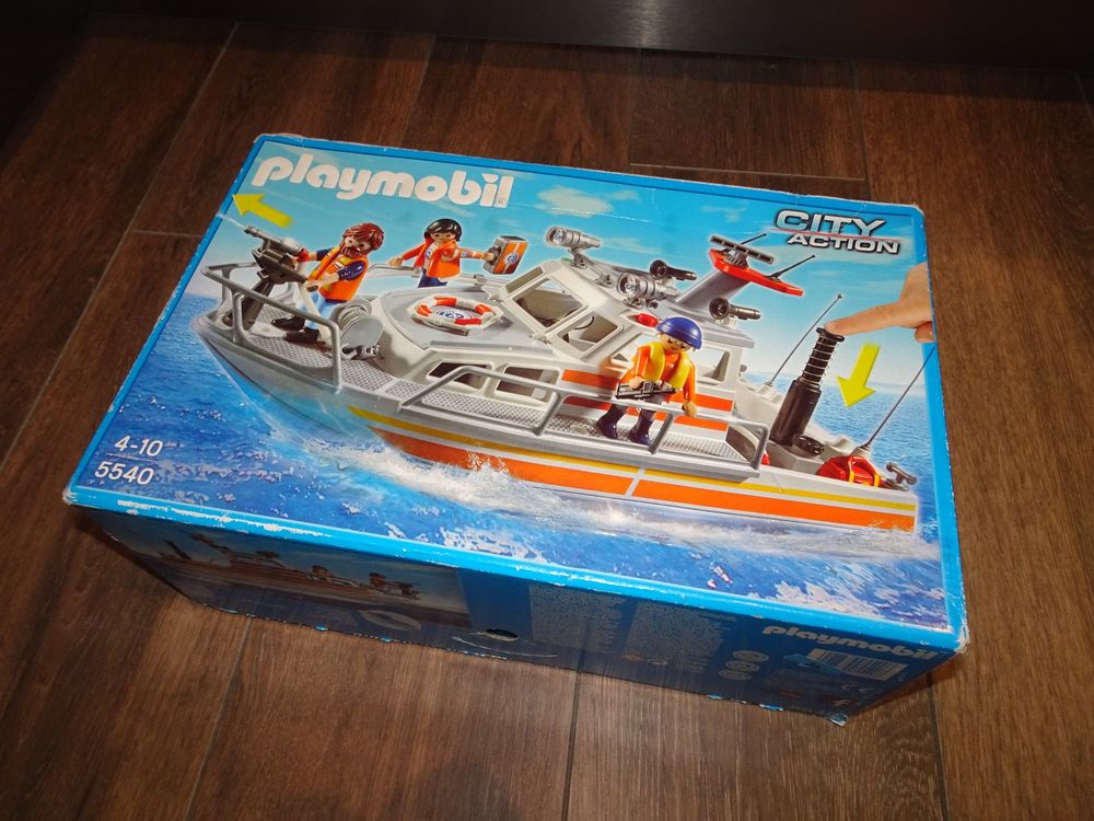 FIGURINE PLAYMOBIL PILOTE de sauvetage sous-marin avec casque