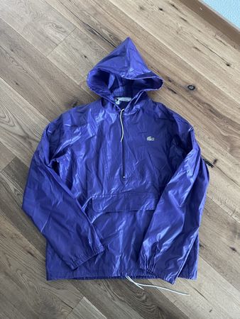 Vintage Lacoste Regenjacke, Lila, Grösse L - Top Zustand!