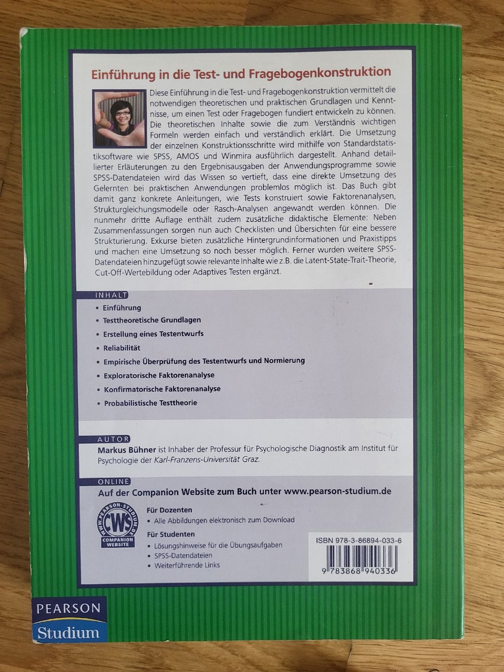 Libri: Markus Bühner: Einführung Test- & Fragebogenkonstruktion – Usato da Buchs AG venduto da sie_f6dg 1