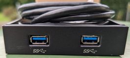 5x Dual USB 3.0 PC Frontpanel Einbaubox inkl. Kabel, Neu!