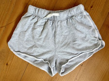 Shorts d'été H&M en coton gris, T146 cm (10/11 ans)