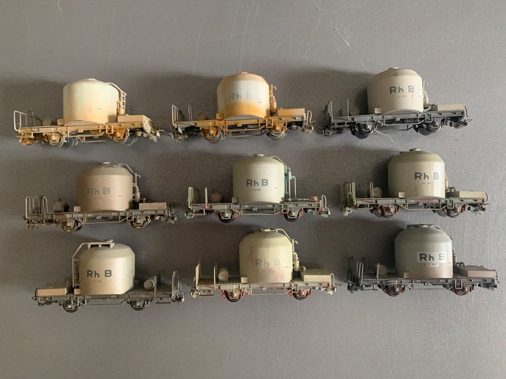 BEMO H0m: Zement-Blockzug: 9 &amp;quot;Mohrenköpfe&amp;quot; | Kaufen auf Ricardo