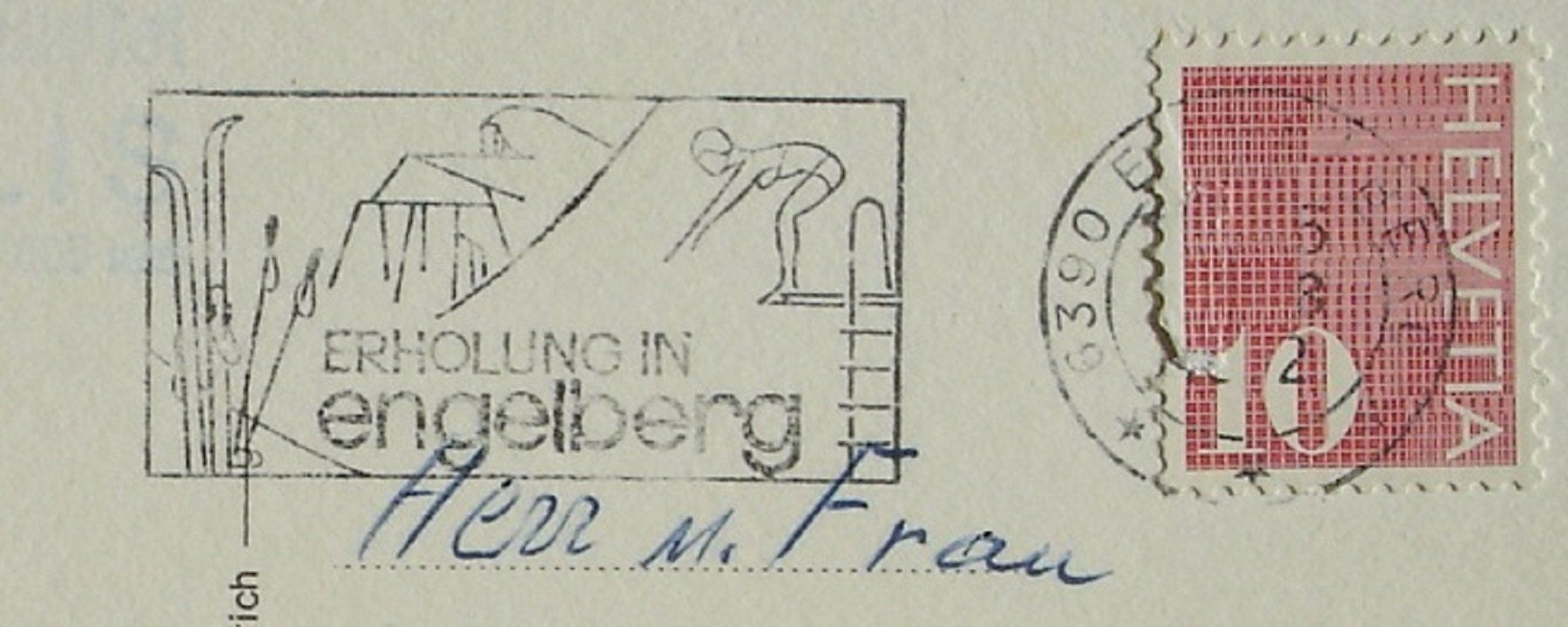 Cartoline postali: ENGELBERG Bergstation Klein-Titlis - Luftseilbahn – Usato da Jona venduto da philajona 1