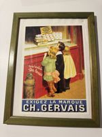 Vintage Framed CH. GERVAIS Print - Perfect Home Decor!