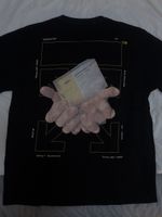 Off-White T-Shirt Schwarz Grösse M "Fahrenheit 451"