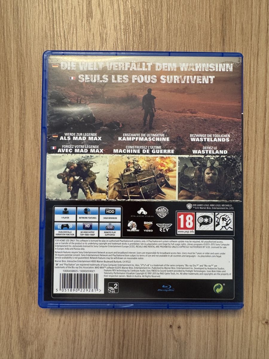 Sony Giochi: Mad Max PS4 Spiel gebraucht – Usato da Biberist venduto da etesummer 1