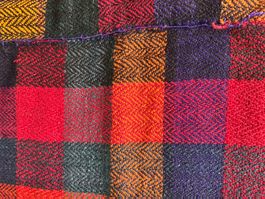 Teppich Djadjim gewoben Wolle 195x185 leuchtende Farben