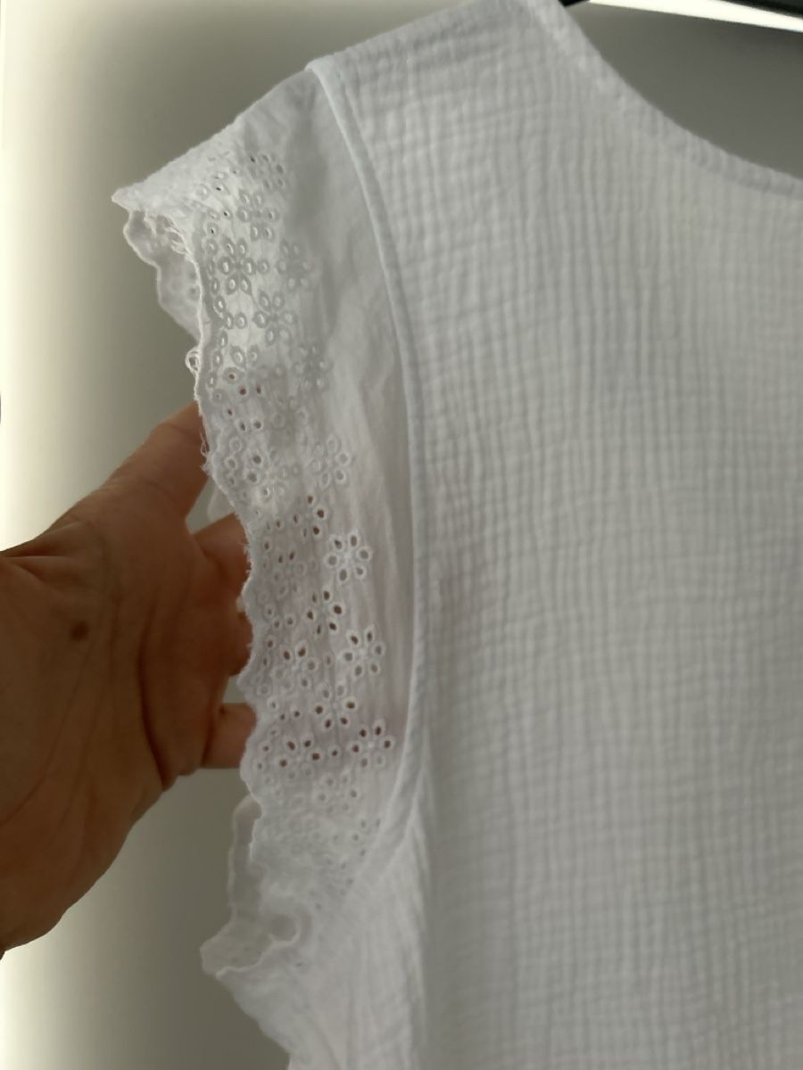 Blusen: Kurzarm-Bluse von Chicoree, Grösse S, weiss – Neu (gemäss Beschreibung) aus Erlinsbach SO von hallon480 2