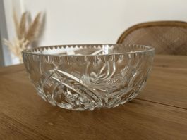 Kristall Schale, ca. 20cm