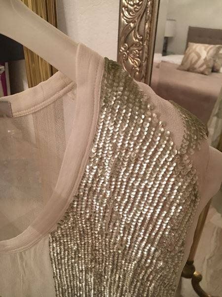 Iro Top: IRO Sequin Embellished Sleveless Top – Nuovo (secondo la descrizione) da Zuerich venduto da Koralle8 2
