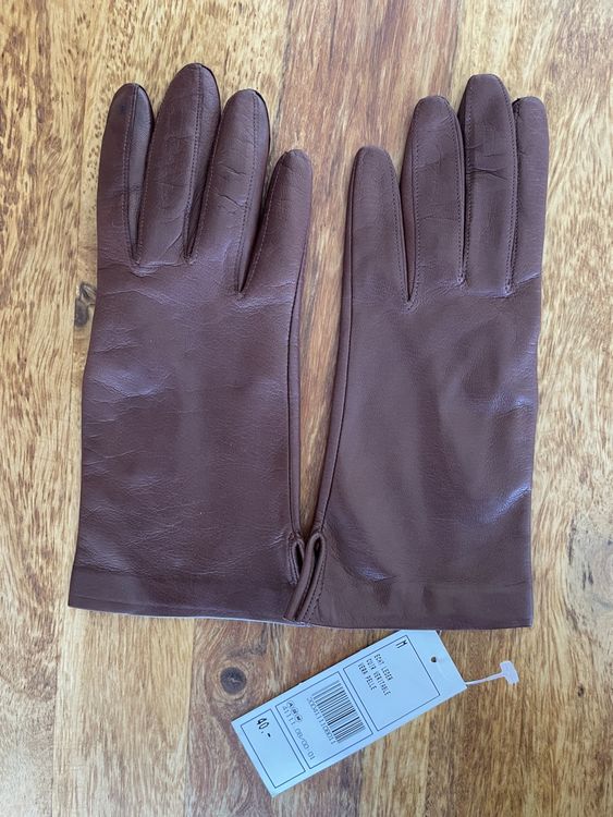 Gants & mitaines : Lederhandschuhe braun/weinrot (mit Etikette) – Neuf avec emballage d'origine à Grenchen par M_ina 5
