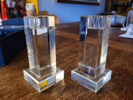 Vintage Kristall kerzen leuchter Kristallglas antik