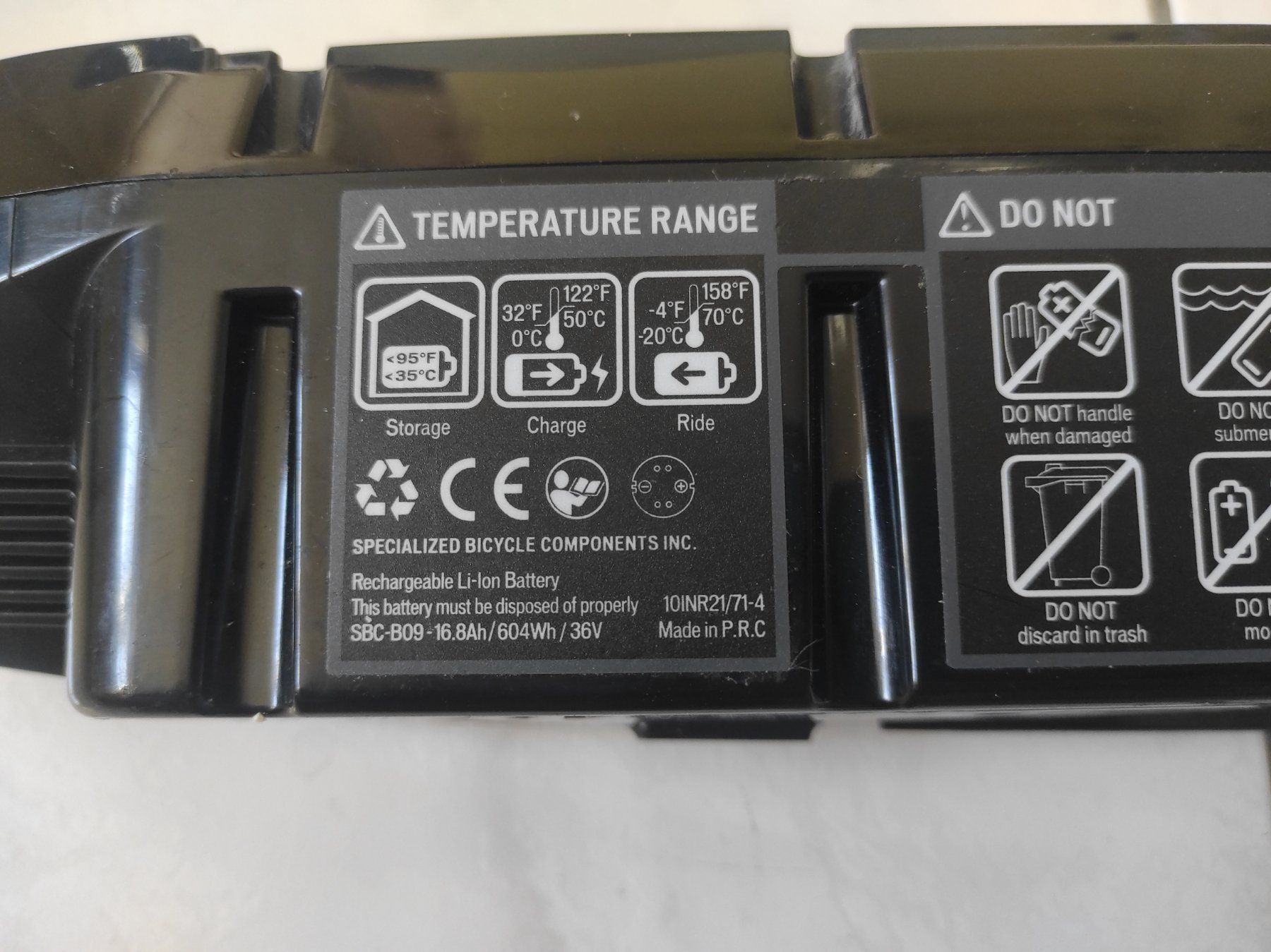 Bionx Batteries: Specialized VADO eBike Akku 36V Akkupack – Défectueux à Niederwil AG par red.santa 3