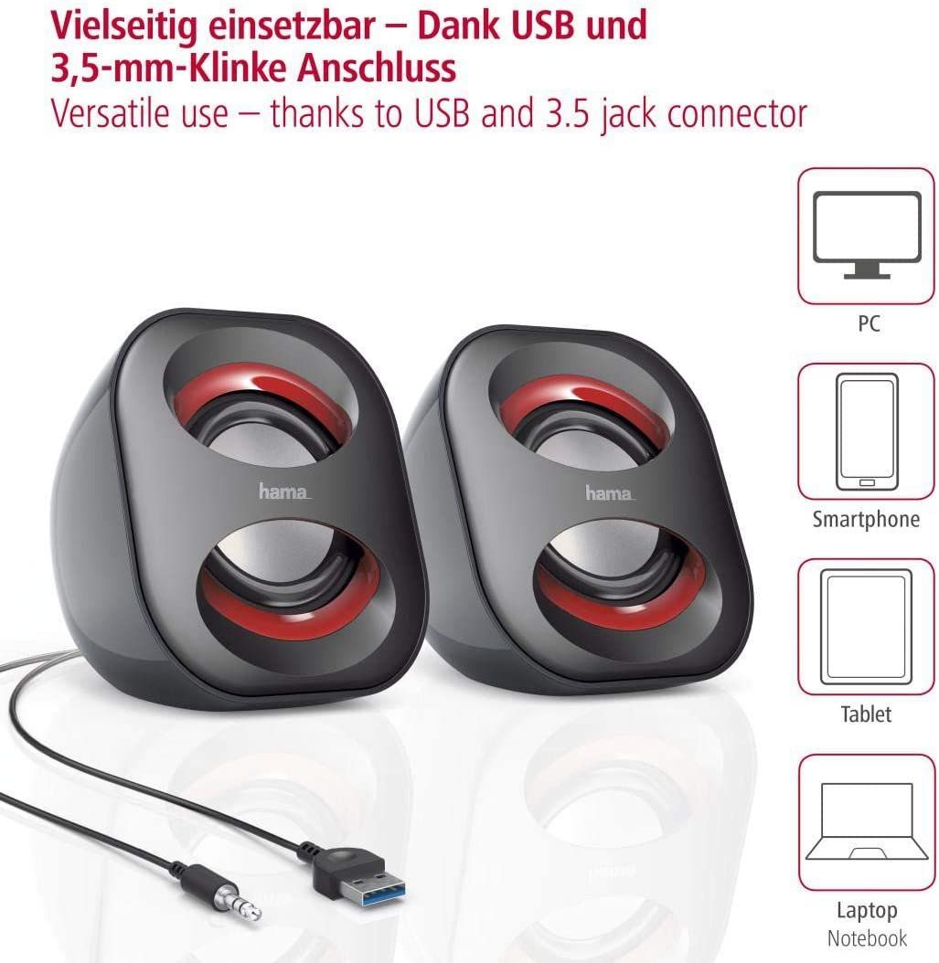 Hama Casse acustiche: HAMA PC Box Boxen LAUTSPRECHER 3W 3,5MM USB3.0 – Nuovo e nell'imballaggio originale da Hundwil venduto da Stallone6 3