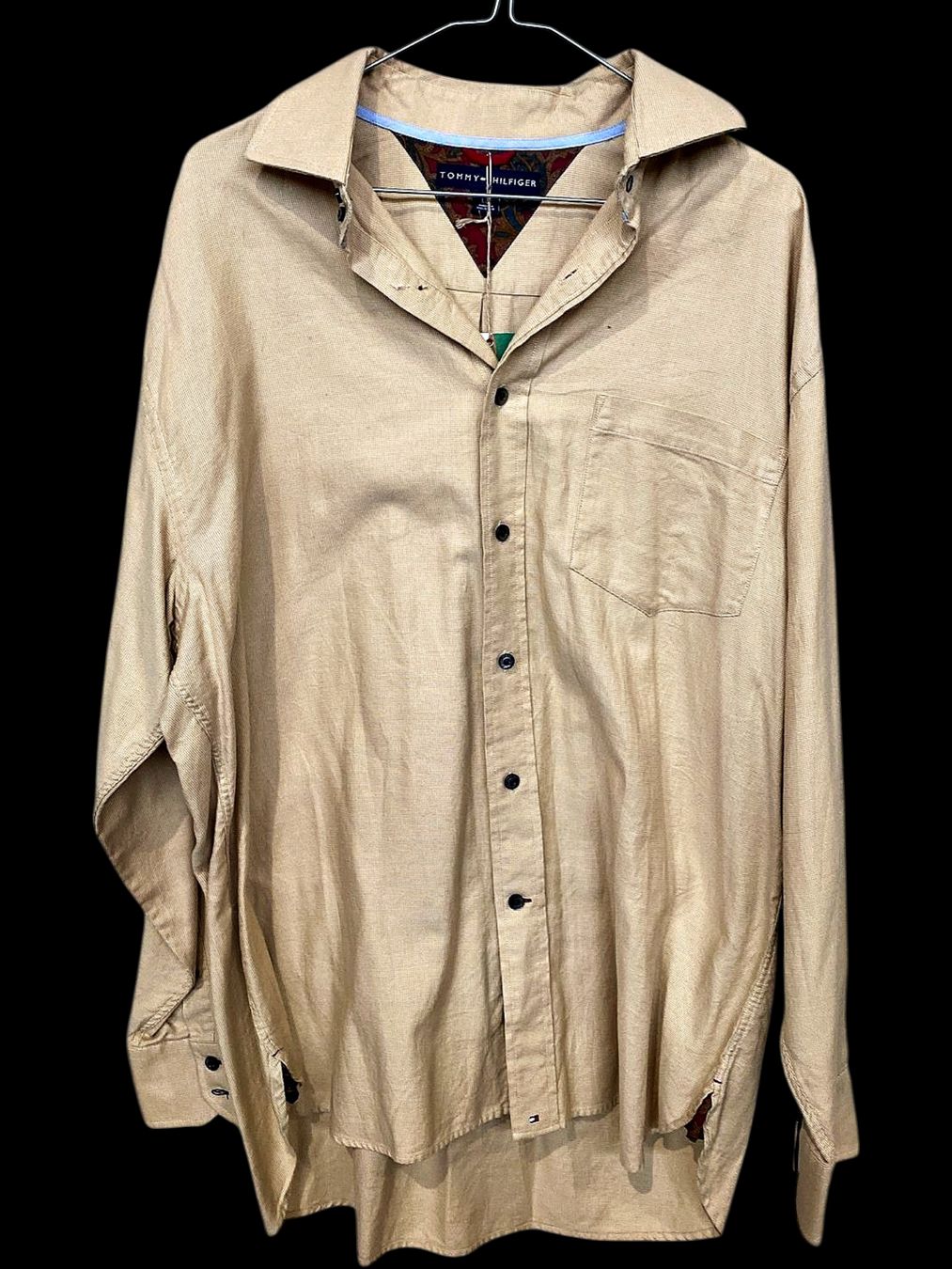 Tommy Hilfiger Camicie: Tommy Hilfiger Beiges Button-Down Hemd - Größe G – Usato da Zug venduto da vinokilo 1