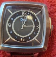 D&G Uhr Herren Quarz Edelstahl Quadratisch