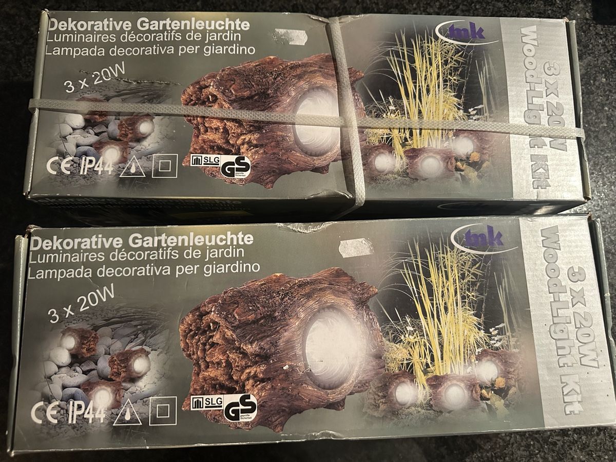 Lampen: Gartenleuchte Holz-Optik 3x20W – Gebraucht aus Sirnach von Robine1991