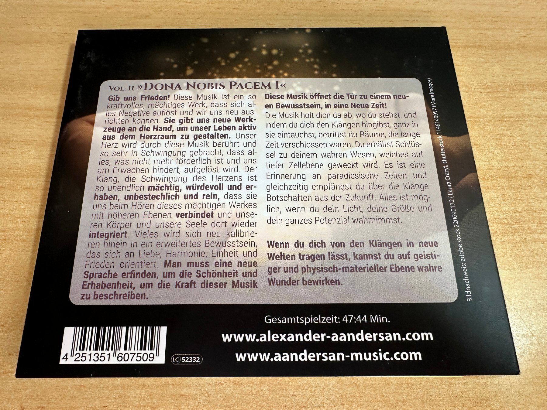 CD: K0 Alexander Aandersan - Dona nobis pacem I - Vol.: 11 – Usato da Rikon im Tösstal venduto da Alpenmutz 1