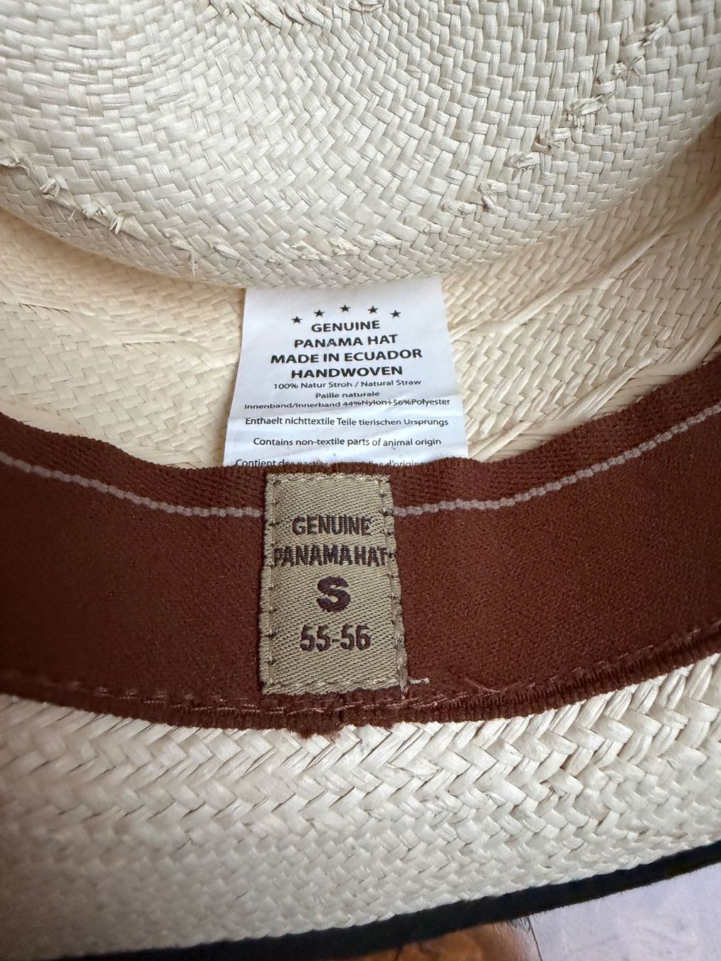 Copricapi, berretti & cappellini: PANAMA Sommer - Strohhut Panama, Grösse S – Usato da Uster venduto da Koralle6 3
