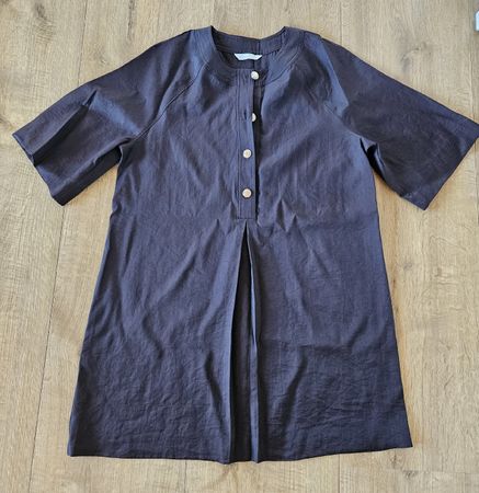 Damen Kleid dunkelbraun Grösse M mit Knöpfen