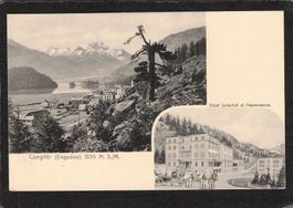 Lichtdruck : Campfér GR , Hôtel Julierhof et. Dépendance