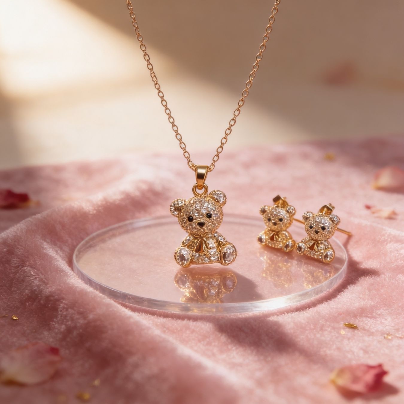 Altri gioielli: Ensemble Collier et Boucles d'Oreilles Oursons – Nuovo e nell'imballaggio originale da St-Maurice venduto da Sandrinette123
