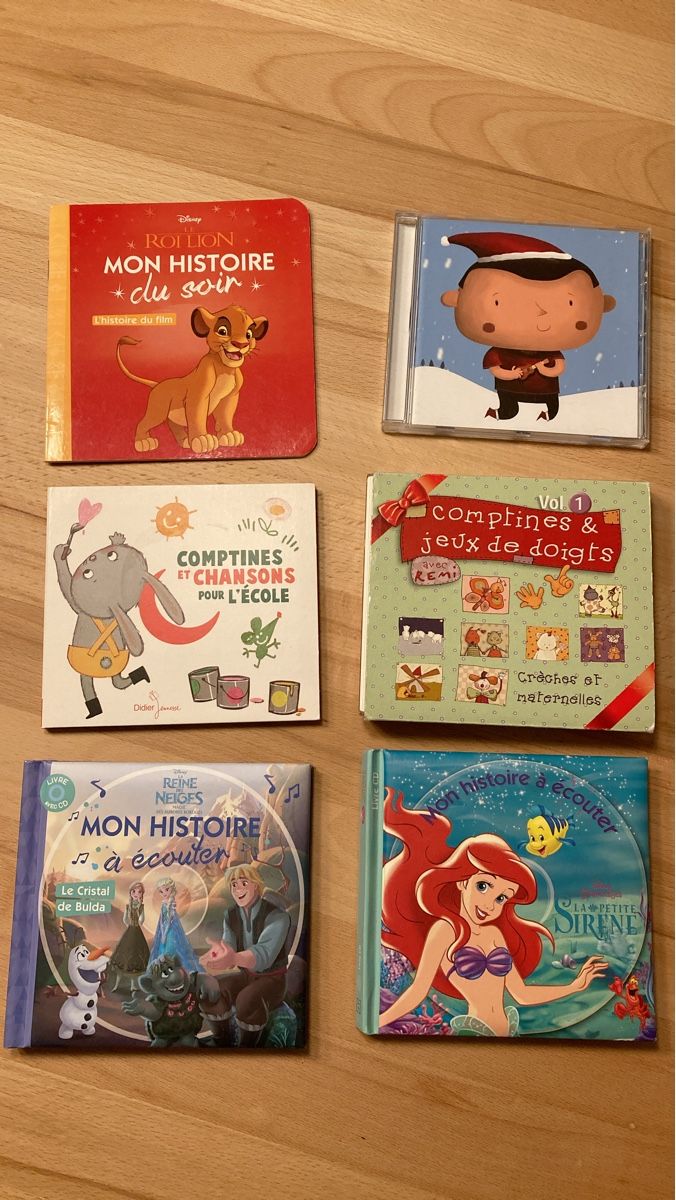 livres-et-6-cd-enfant-comptines-chansons-et-histoires-d-occasion