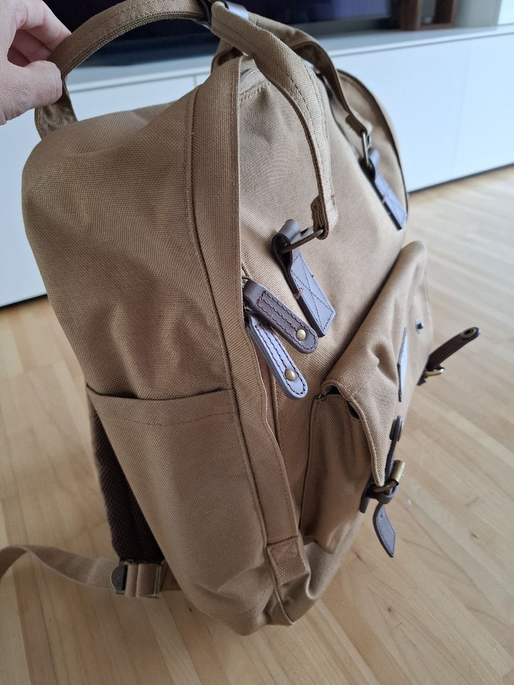 Zaini: Doughnut Rucksack Canvas braun neu  – Nuovo (secondo la descrizione) da Grosswangen venduto da fesch01 3