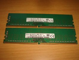 2 Stück 8gb ddr4 2666. Details siehe Bildern.