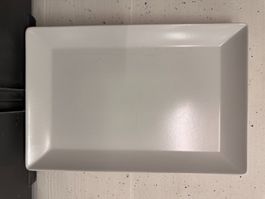 Flache Speiseteller mit hochgezogenem Rand (6 Stück)