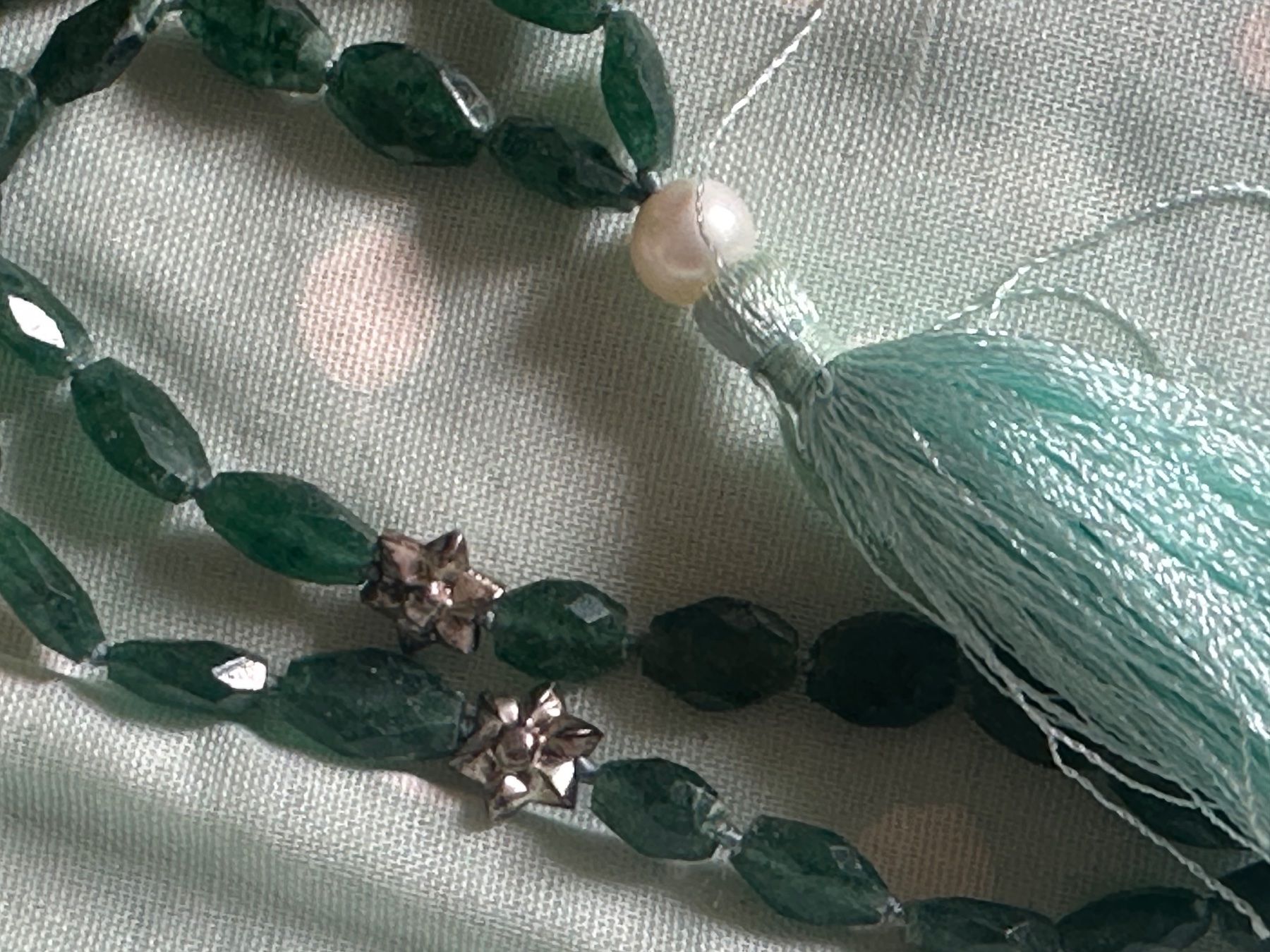 Ensoie Catenine: En Soie Jade/Silber Kette 110cm – Usato da Zürich venduto da Misomi 1