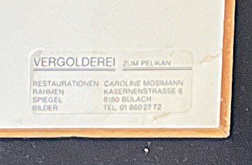 Grafiken & Lithographien: Gerahmtes Scherenschnitt-Bild, Handarbeit, Top Zustand – Gebraucht aus Zürich von Drahtzug 1