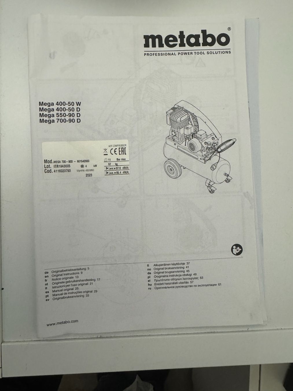 Metabo Compresseurs: Metabo Kompressor mit Sandstrahler unFarbspritzpistole – Neuf (Voir description) à Zürich par HallohierEva 5