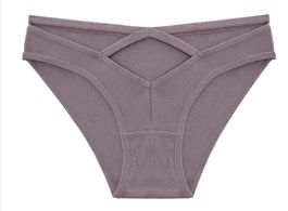 NEUER Slip Grau-Lila Baumwolle Gr. XS - 225228