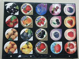 40   verschiedene     Konfitüren   Deckeli