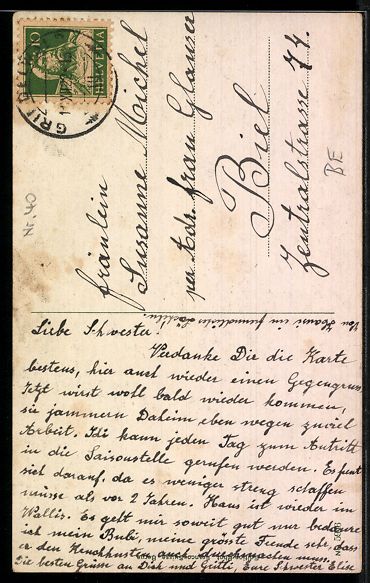 Ansichtskarten: AK Bern, Generalansicht von der Nydeck – Gebraucht aus Berlin von bartko-reher 1