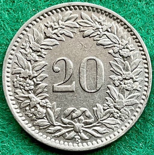 Tutti le monete: Pièce de 20 ct suisse 1925 – Usato da Plan-les-Ouates venduto da gab_cgf6 1