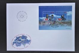 2004 FDC Midibrief Veloland Schweiz