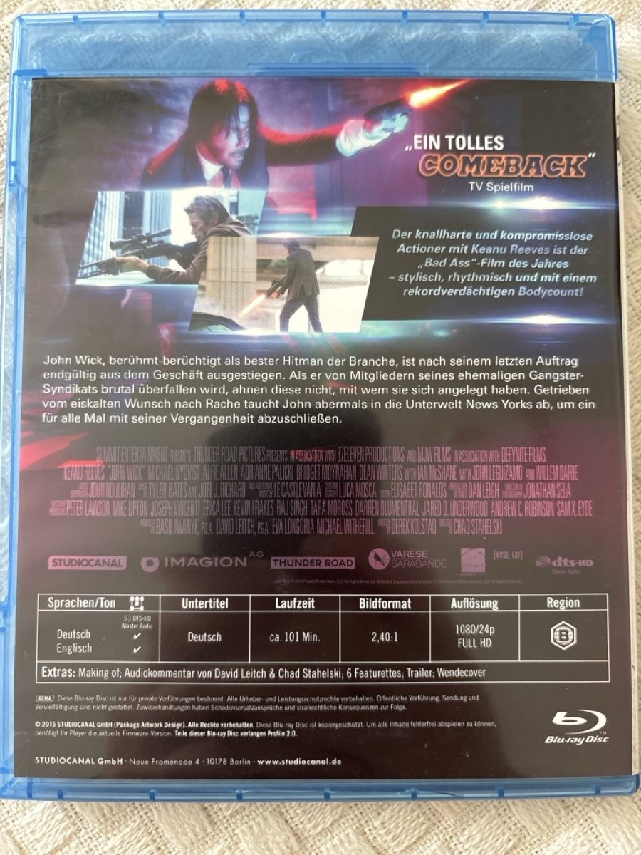 Tutti i DVDs: John wick bluray – Usato da Oberentfelden venduto da Rabaelikus 1