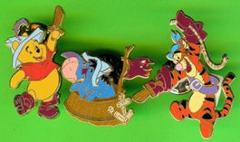 3 Pins  Winnie Pooh & I-Aah & Tigger  Piraten