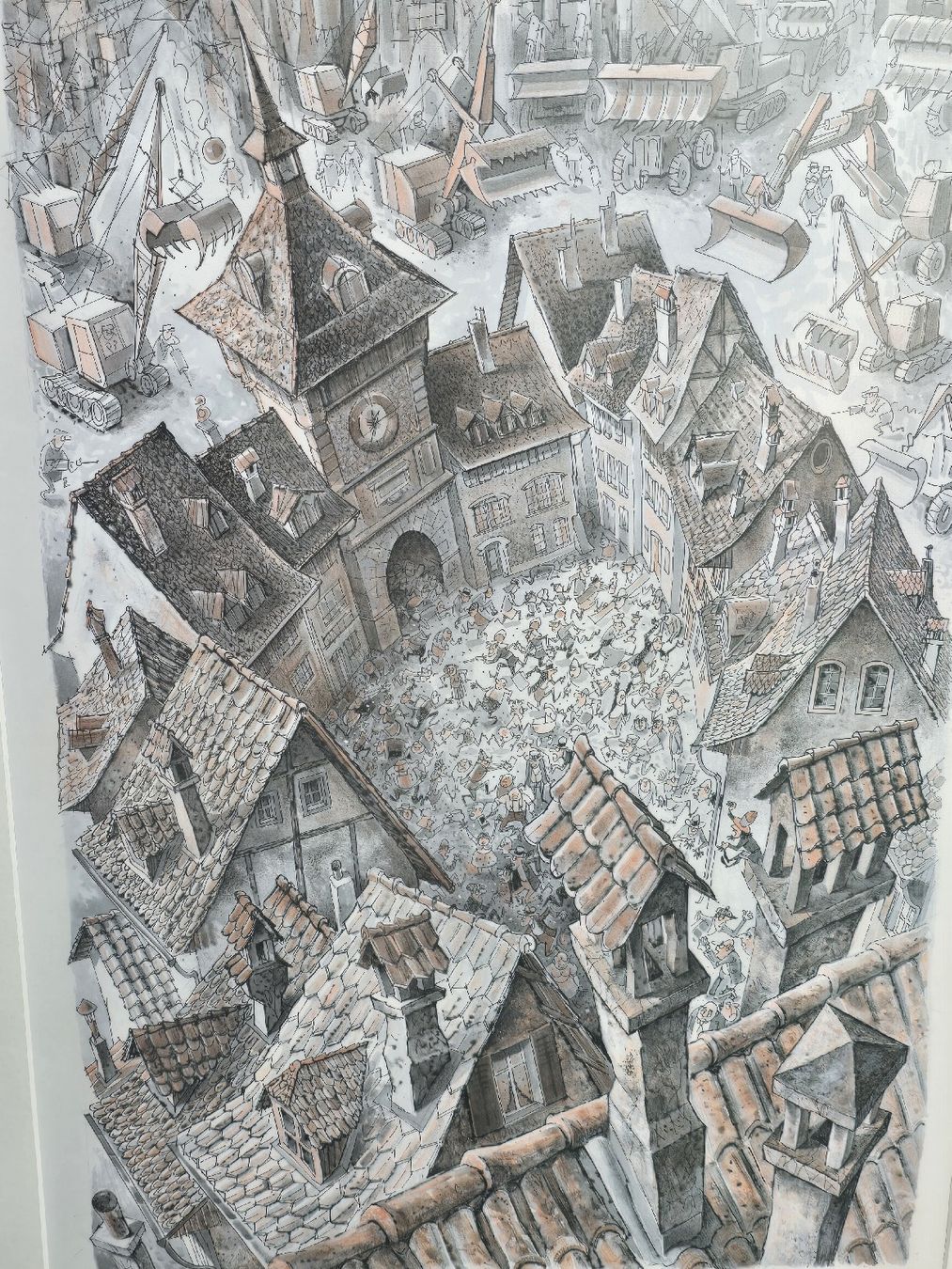 Poster & Bilder: Bild 15/20 von E. Leutenegger, Stadtmotiv, gerahmt – Gebraucht aus Walkringen von Vanuca 1