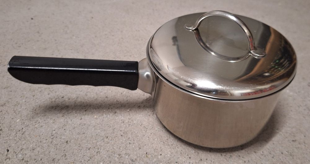 Pot à Fondue MCM Sigg Suisse - Cuivre Inox 18/8, Avec Réchaud, Sans Ustensiles