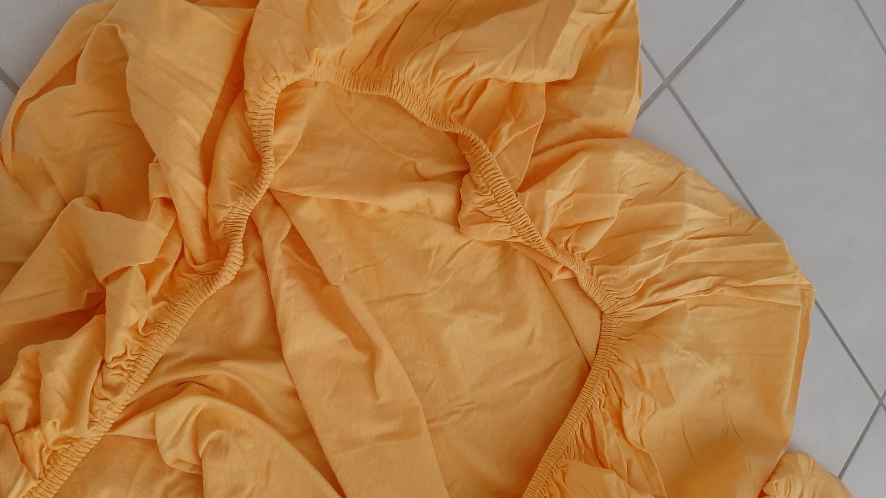Biancheria da letto: K..134 R) Fixleintuch 2er Set Gelb – Usato da Wil SG venduto da AmandaCreations 1