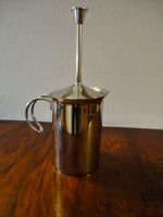 Edles Milchaufschäumer Set aus Edelstahl, Retro Stil